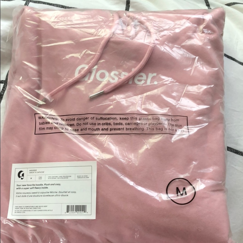PINK GLOSSIER HOODIE